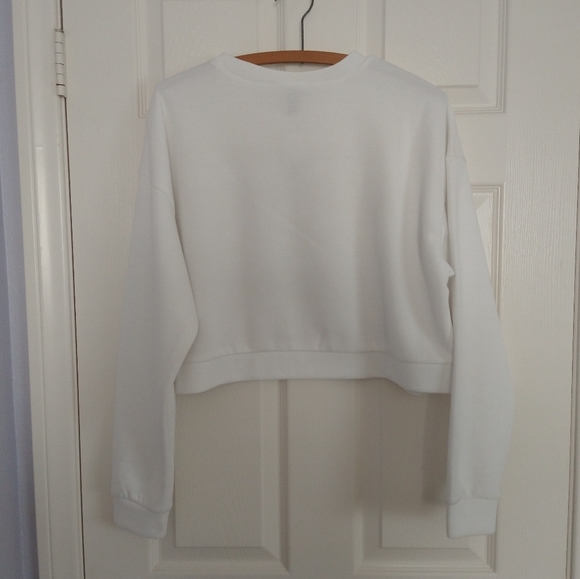 NWT Forever 21 Cropped Los Angeles Pullover Sweatshirt - Picture 3 of 6